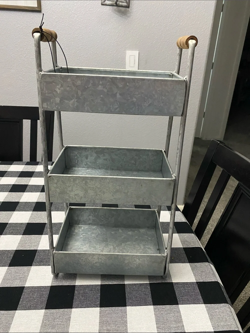 Rae Dunn Galvanized Metal 3-Tier Bath Organizer - Relax Refresh Renew